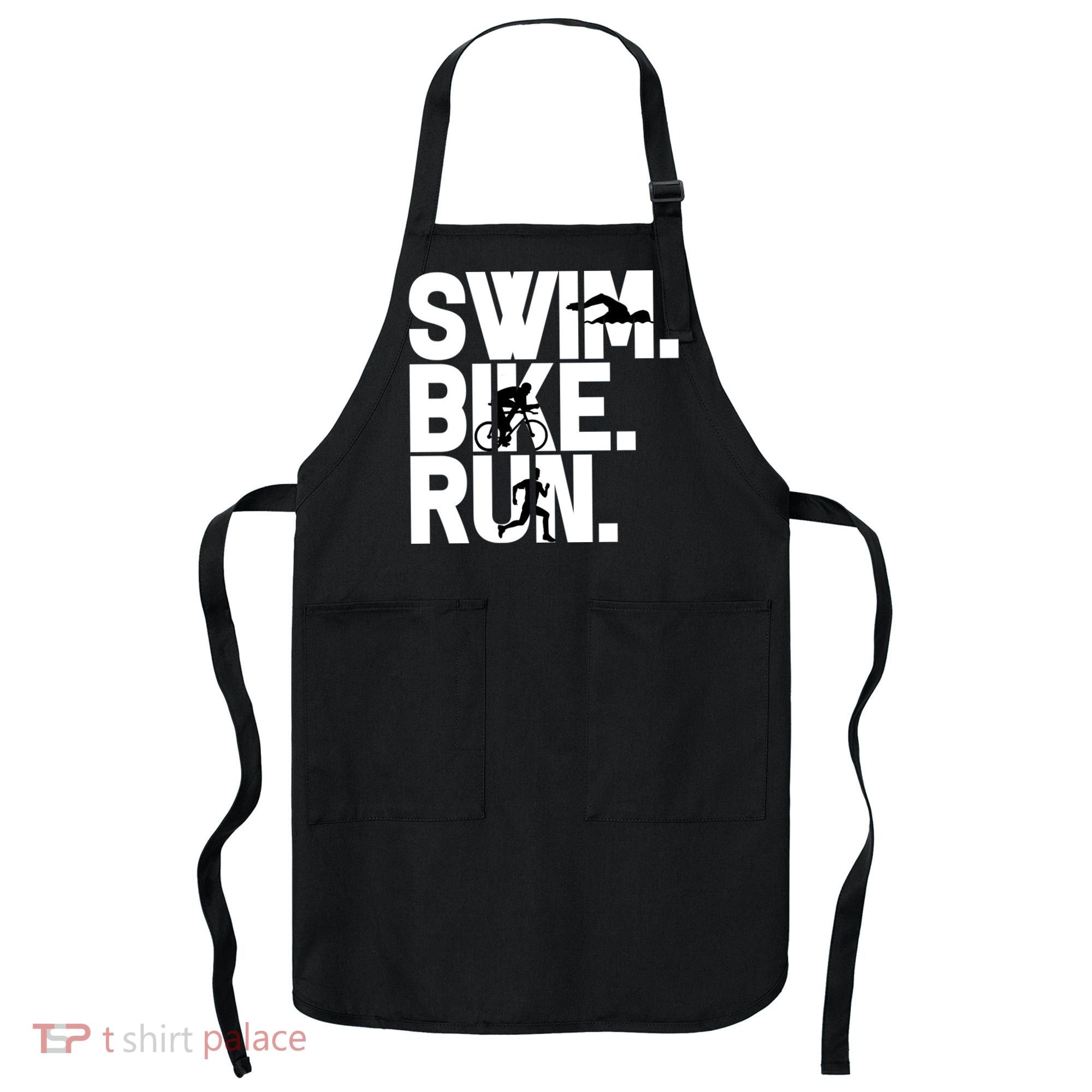 Swim Bike Run Triathlon Triathlete Athletics Gift Apron