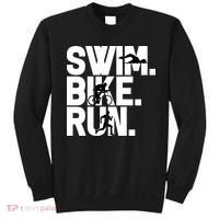 Swim Bike Run Triathlon Triathlete Athletics Gift Sweatshirt thumb 0