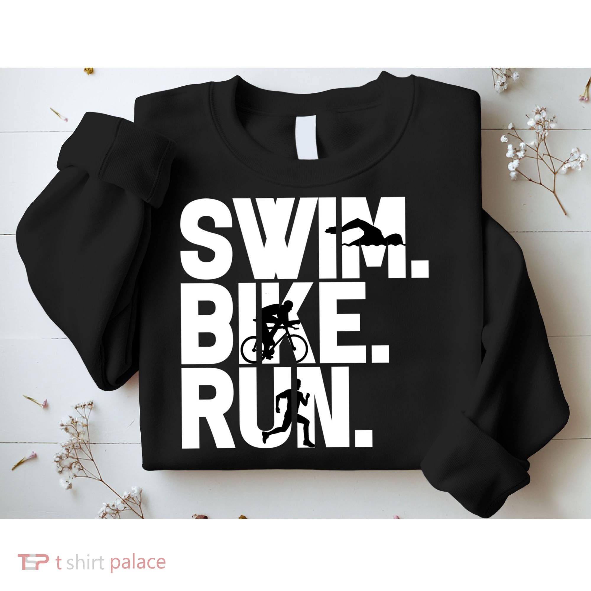 Swim Bike Run Triathlon Triathlete Athletics Gift Sweatshirt