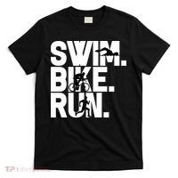 Swim Bike Run Triathlon Triathlete Athletics Gift T-Shirt thumb 0