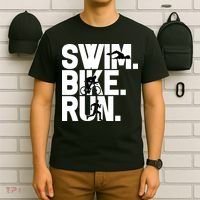 Swim Bike Run Triathlon Triathlete Athletics Gift T-Shirt thumb 6