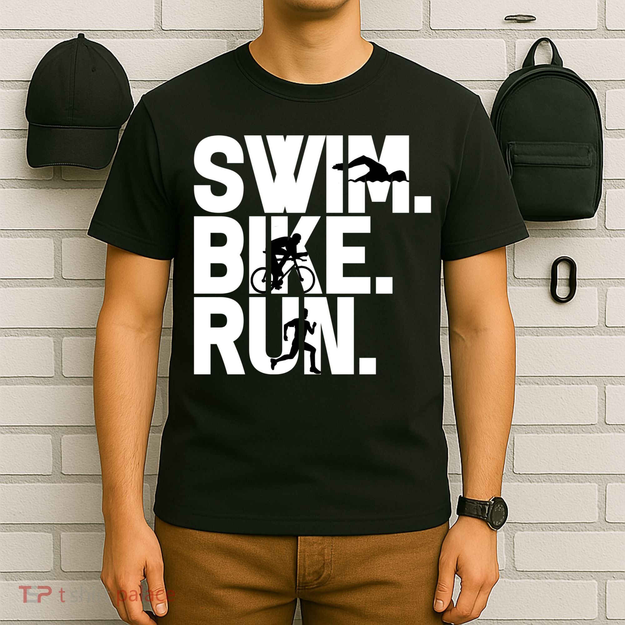 Swim Bike Run Triathlon Triathlete Athletics Gift T-Shirt