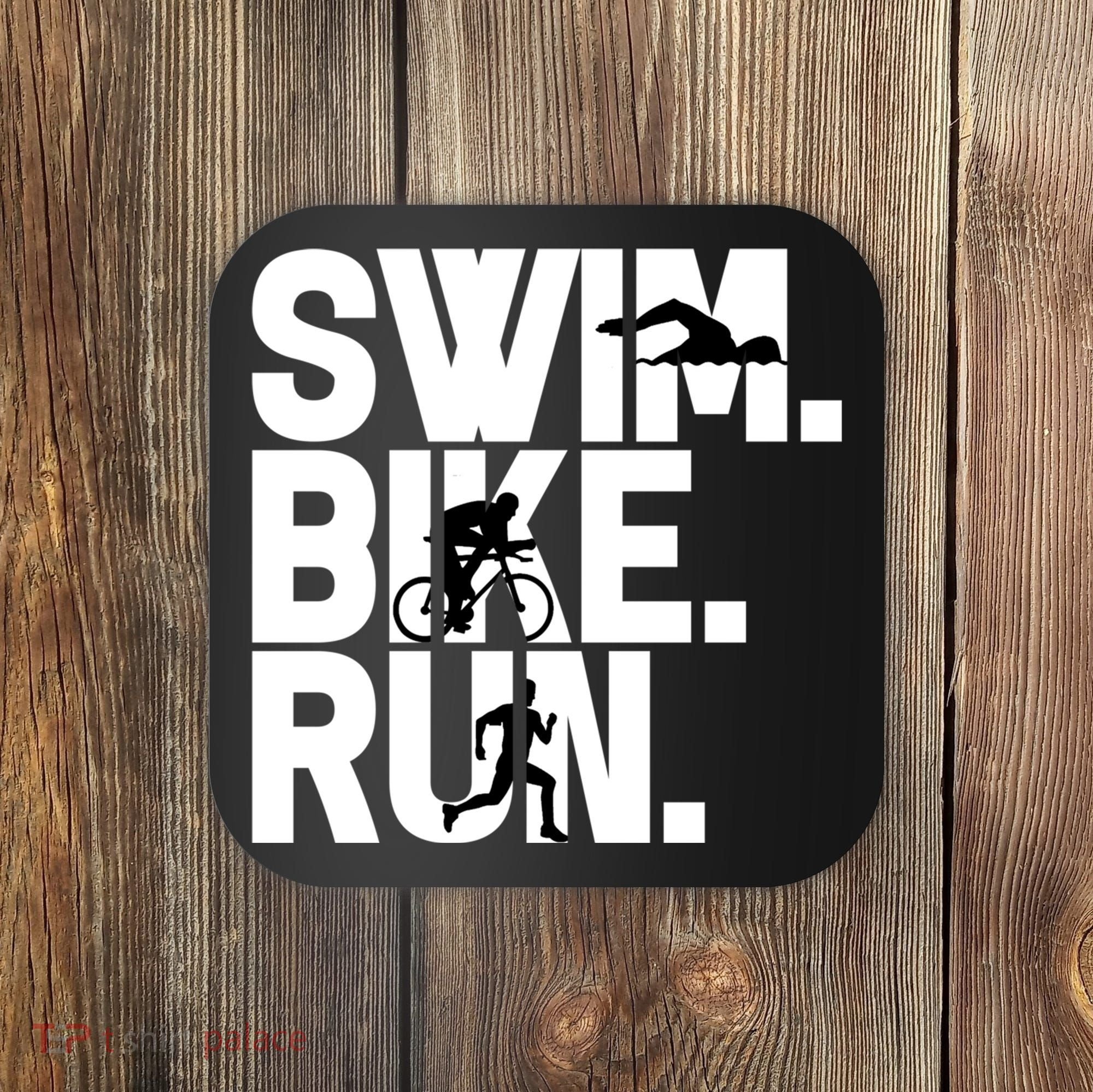 Swim Bike Run Triathlon Triathlete Athletics Gift Coaster