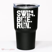 Swim Bike Run Triathlon Triathlete Athletics Gift Tumbler thumb 0