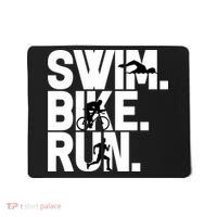 Swim Bike Run Triathlon Triathlete Athletics Gift Mousepad thumb 0