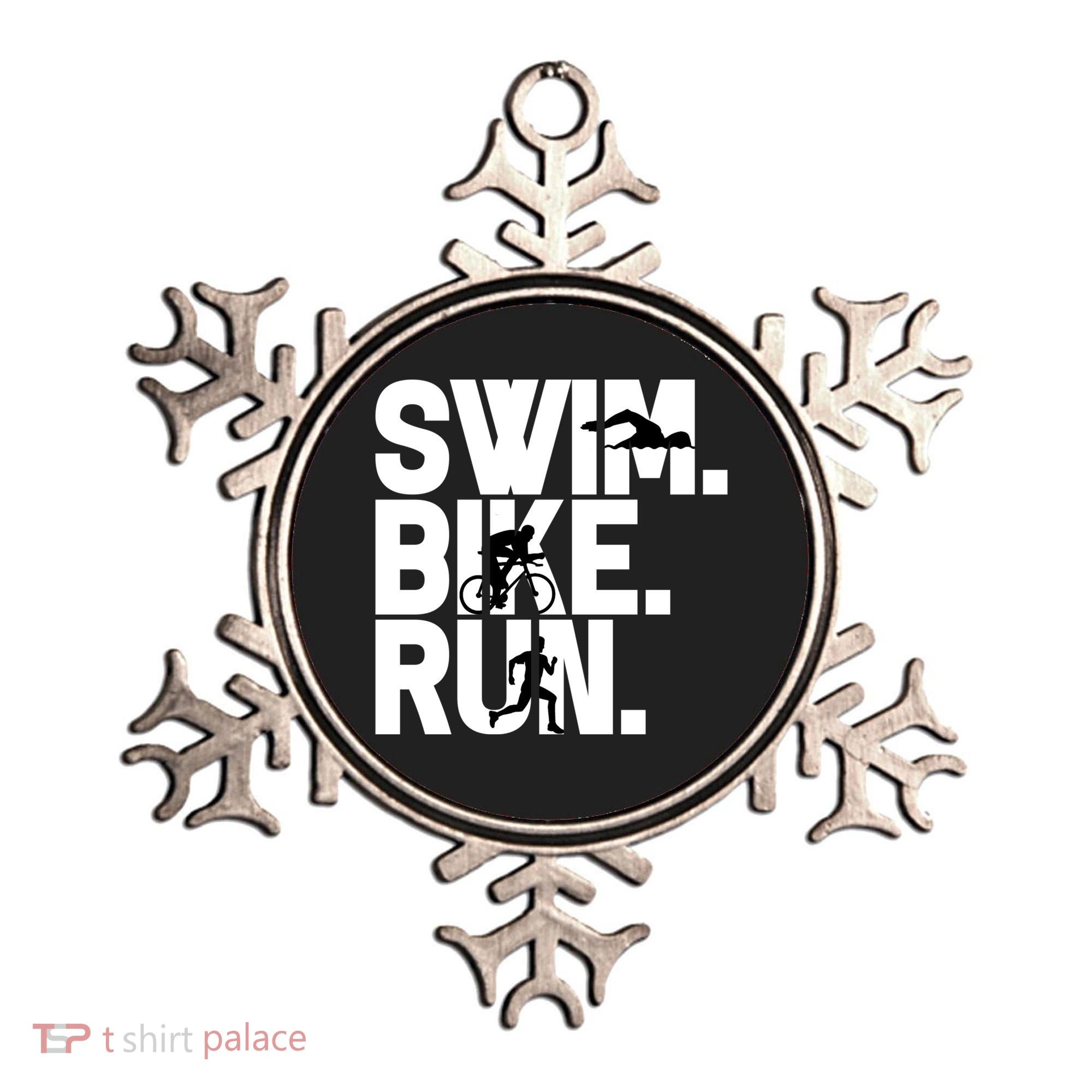 Swim Bike Run Triathlon Triathlete Athletics Gift Ornament