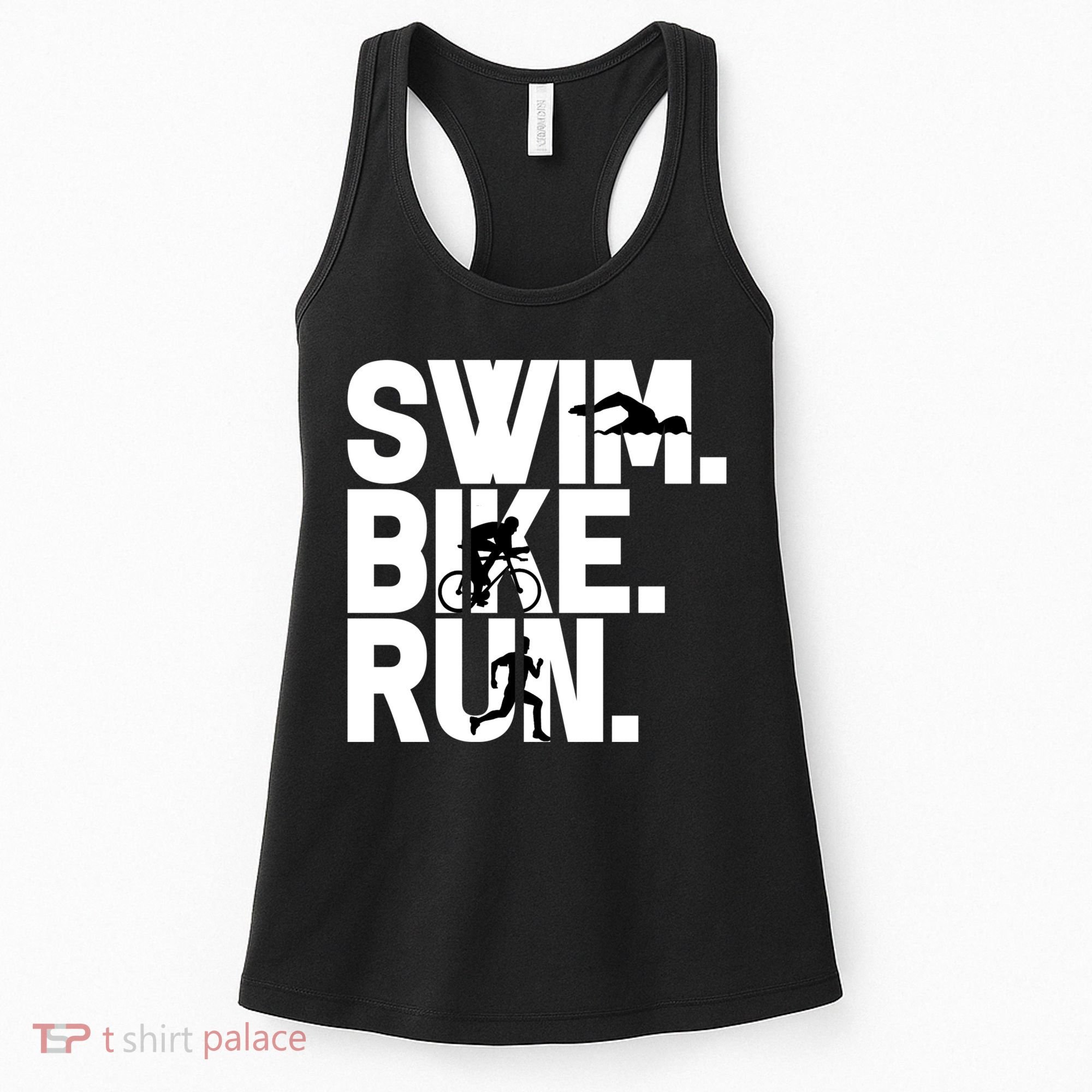 Swim Bike Run Triathlon Triathlete Athletics Gift Women's Tank Top