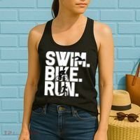 Swim Bike Run Triathlon Triathlete Athletics Gift Women's Tank Top thumb 2