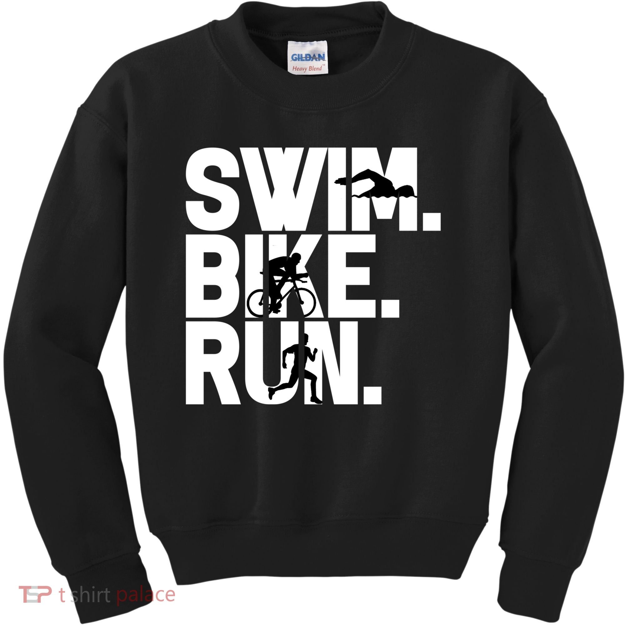 Swim Bike Run Triathlon Triathlete Athletics Gift Kids Sweatshirt