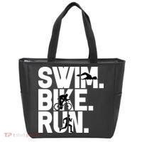 Swim Bike Run Triathlon Triathlete Athletics Gift Tote Bag thumb 0