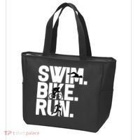 Swim Bike Run Triathlon Triathlete Athletics Gift Tote Bag thumb 3