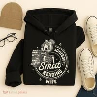 Smut Book Reader Spicy Romance SomebodyS Smut Reading Wife Hoodie thumb 4