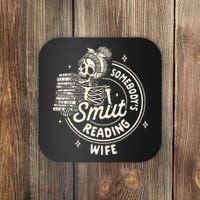 Smut Book Reader Spicy Romance SomebodyS Smut Reading Wife Coaster thumb 0