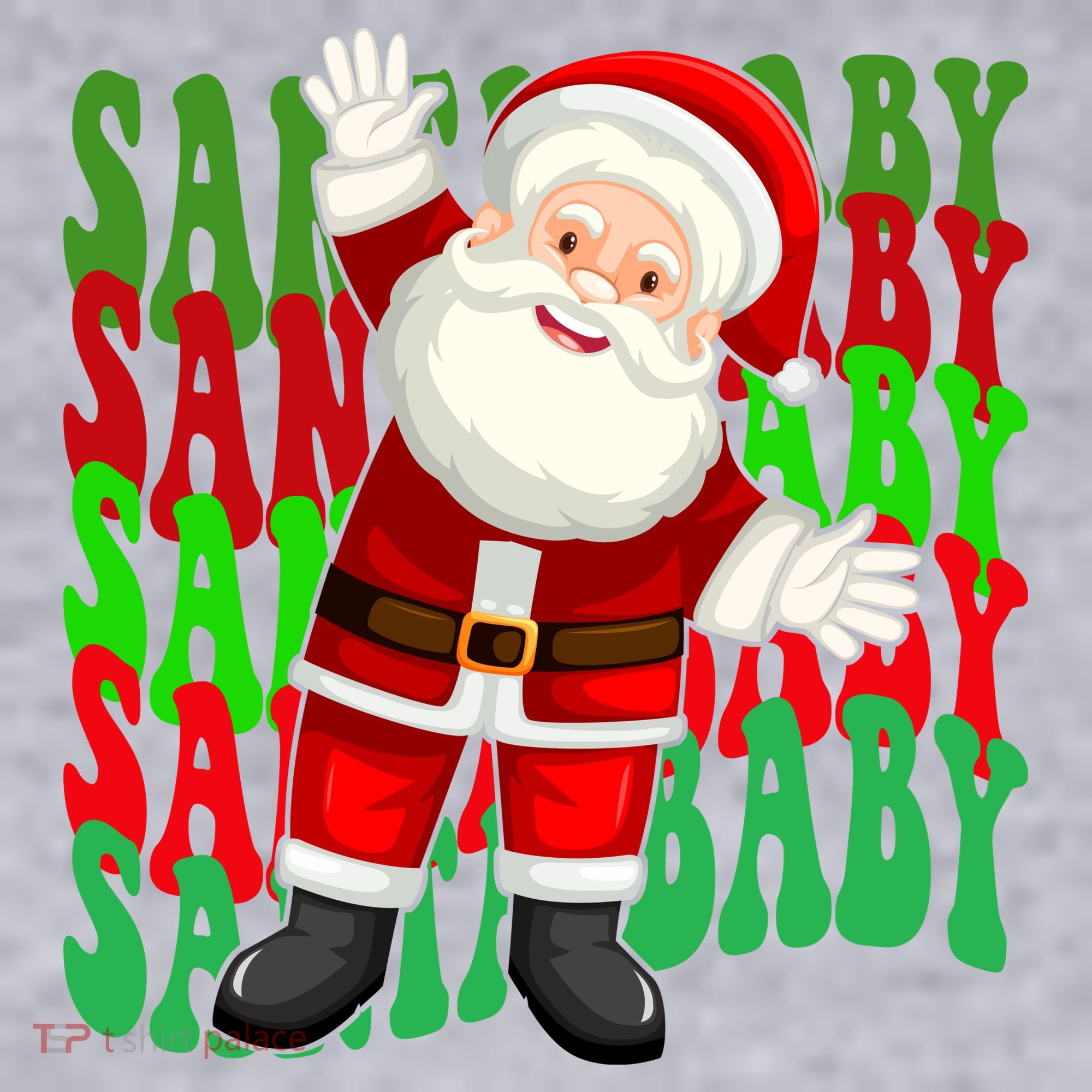 Santa Baby Retro Holiday Festive Cute Women's Sweatshirt