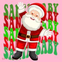 Santa Baby Retro Holiday Festive Cute Coaster thumb 2