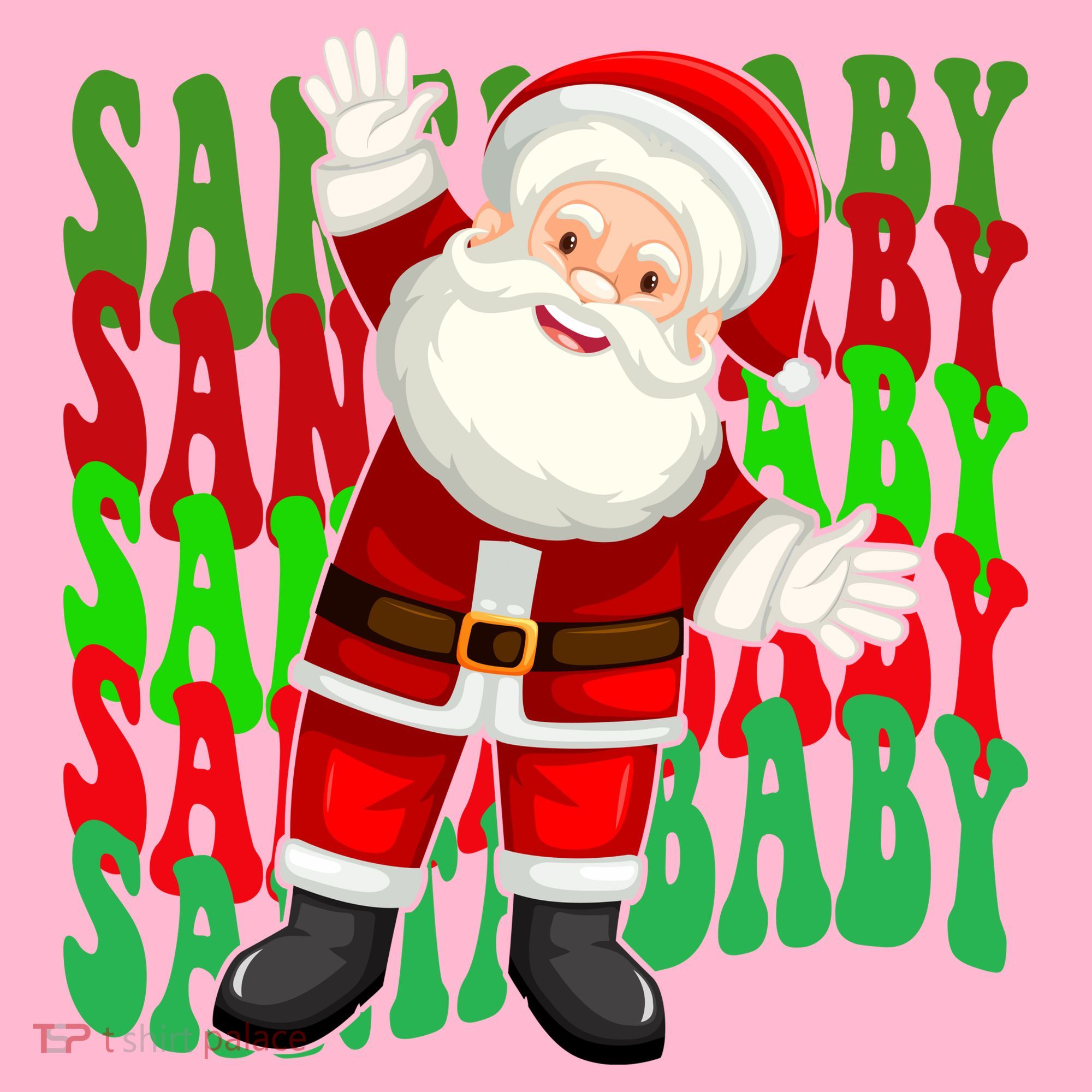 Santa Baby Retro Holiday Festive Cute Coaster
