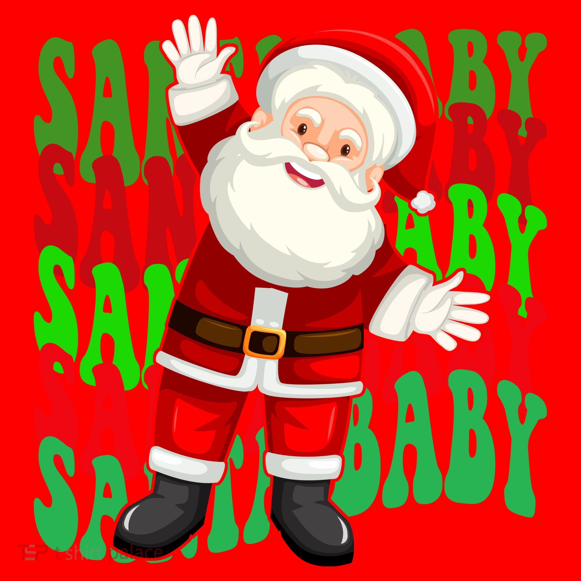 Santa Baby Retro Holiday Festive Cute Santa Hat