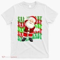 Santa Baby Retro Holiday Festive Cute T-Shirt thumb 0