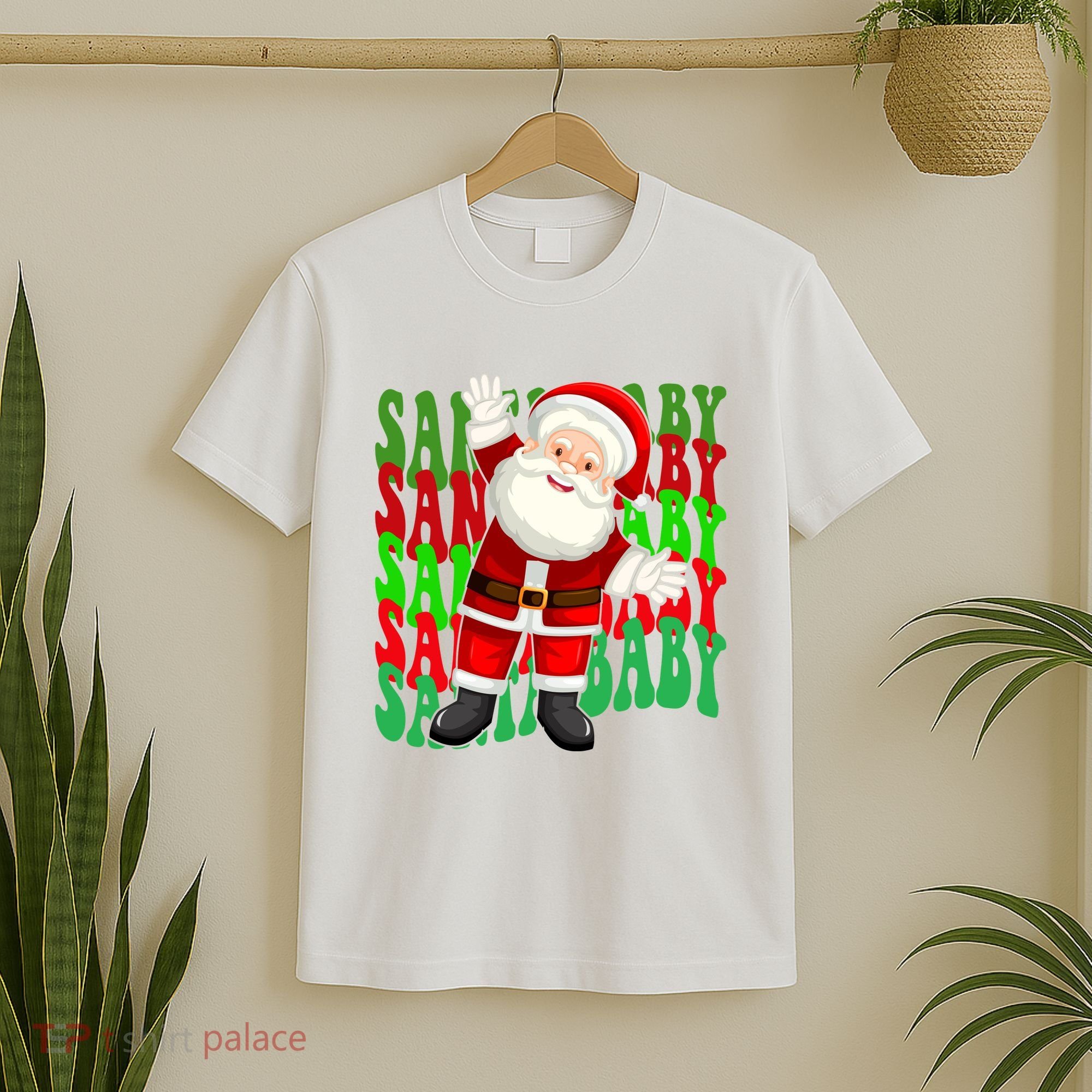 Santa Baby Retro Holiday Festive Cute T-Shirt