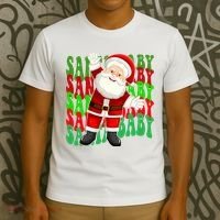 Santa Baby Retro Holiday Festive Cute T-Shirt thumb 3