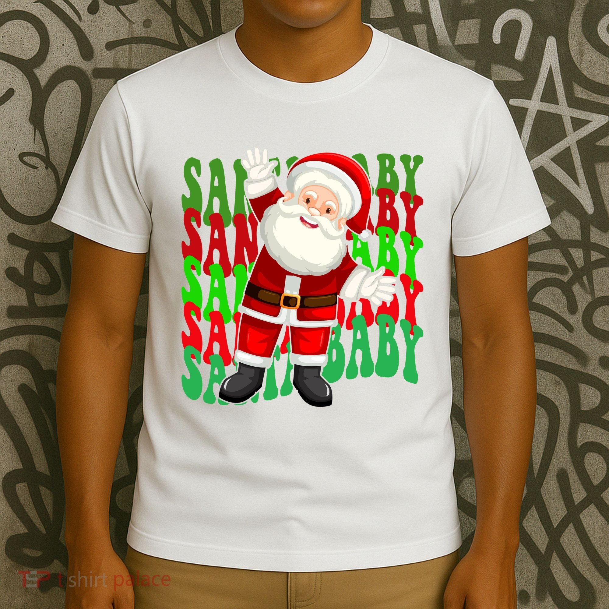 Santa Baby Retro Holiday Festive Cute T-Shirt