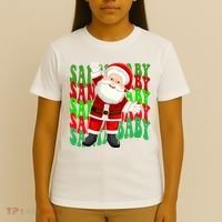 Santa Baby Retro Holiday Festive Cute T-Shirt thumb 4