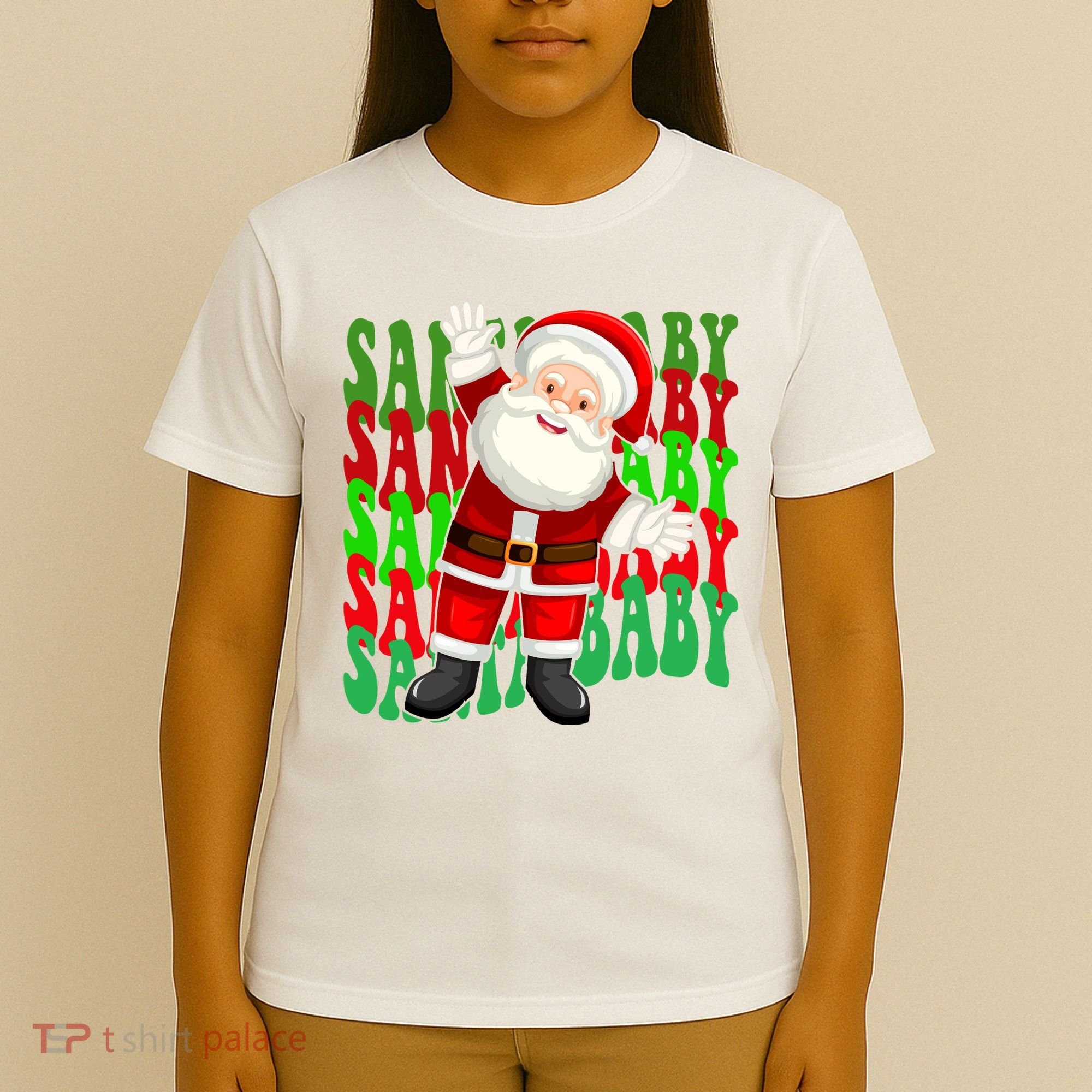 Santa Baby Retro Holiday Festive Cute T-Shirt