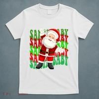 Santa Baby Retro Holiday Festive Cute T-Shirt thumb 5