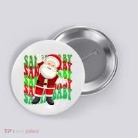 Santa Baby Retro Holiday Festive Cute Button thumb 0