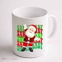 Santa Baby Retro Holiday Festive Cute Coffee Mug thumb 1