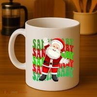 Santa Baby Retro Holiday Festive Cute Coffee Mug thumb 4