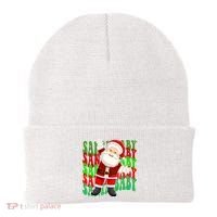 Santa Baby Retro Holiday Festive Cute Beanie thumb 0