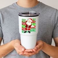Santa Baby Retro Holiday Festive Cute Tumbler thumb 2