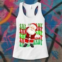 Santa Baby Retro Holiday Festive Cute Women's Tank Top thumb 3