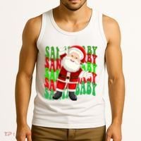 Santa Baby Retro Holiday Festive Cute Tank Top thumb 3