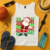 Santa Baby Retro Holiday Festive Cute Tank Top thumb 4