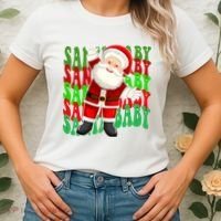 Santa Baby Retro Holiday Festive Cute Women's T-Shirt thumb 2