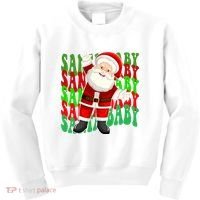 Santa Baby Retro Holiday Festive Cute Kids Sweatshirt thumb 0