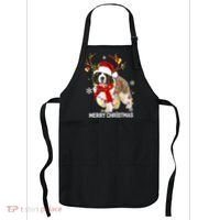 St Bernard Reindeer Xmas Light Christmas Ornaments Xmas Dog Apron thumb 0