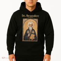 St Benedict Roman Catholic  Hoodie thumb 2