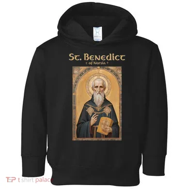 St Benedict Roman Catholic  Toddler Hoodie