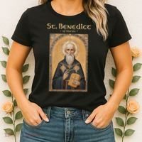 St Benedict Roman Catholic  Women's T-Shirt thumb 2