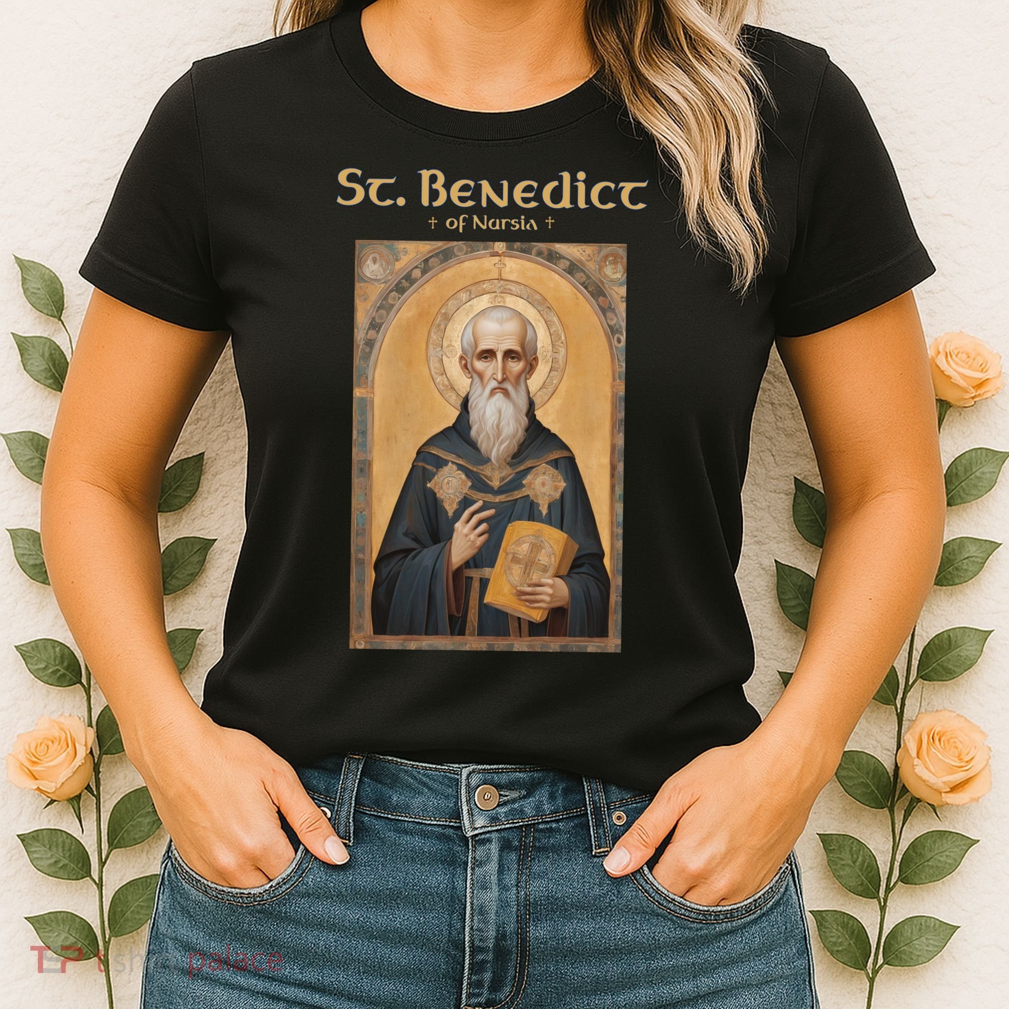 St Benedict Roman Catholic  Women's T-Shirt