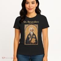 St Benedict Roman Catholic  Women's T-Shirt thumb 4