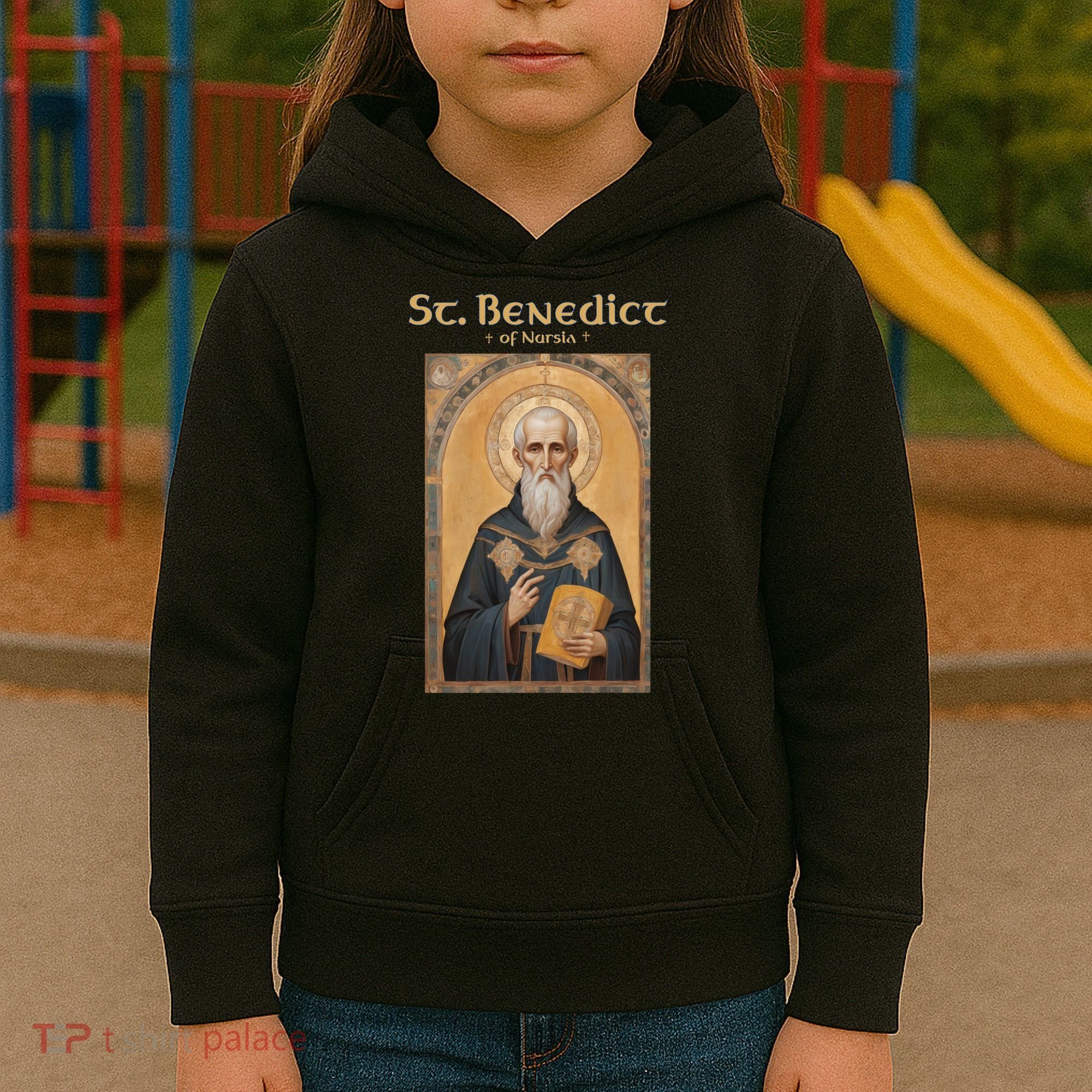 St Benedict Roman Catholic  Kids Hoodie