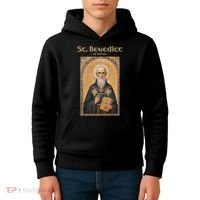 St Benedict Roman Catholic  Kids Hoodie thumb 4