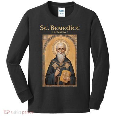 St Benedict Roman Catholic  Kids Long Sleeve Shirt