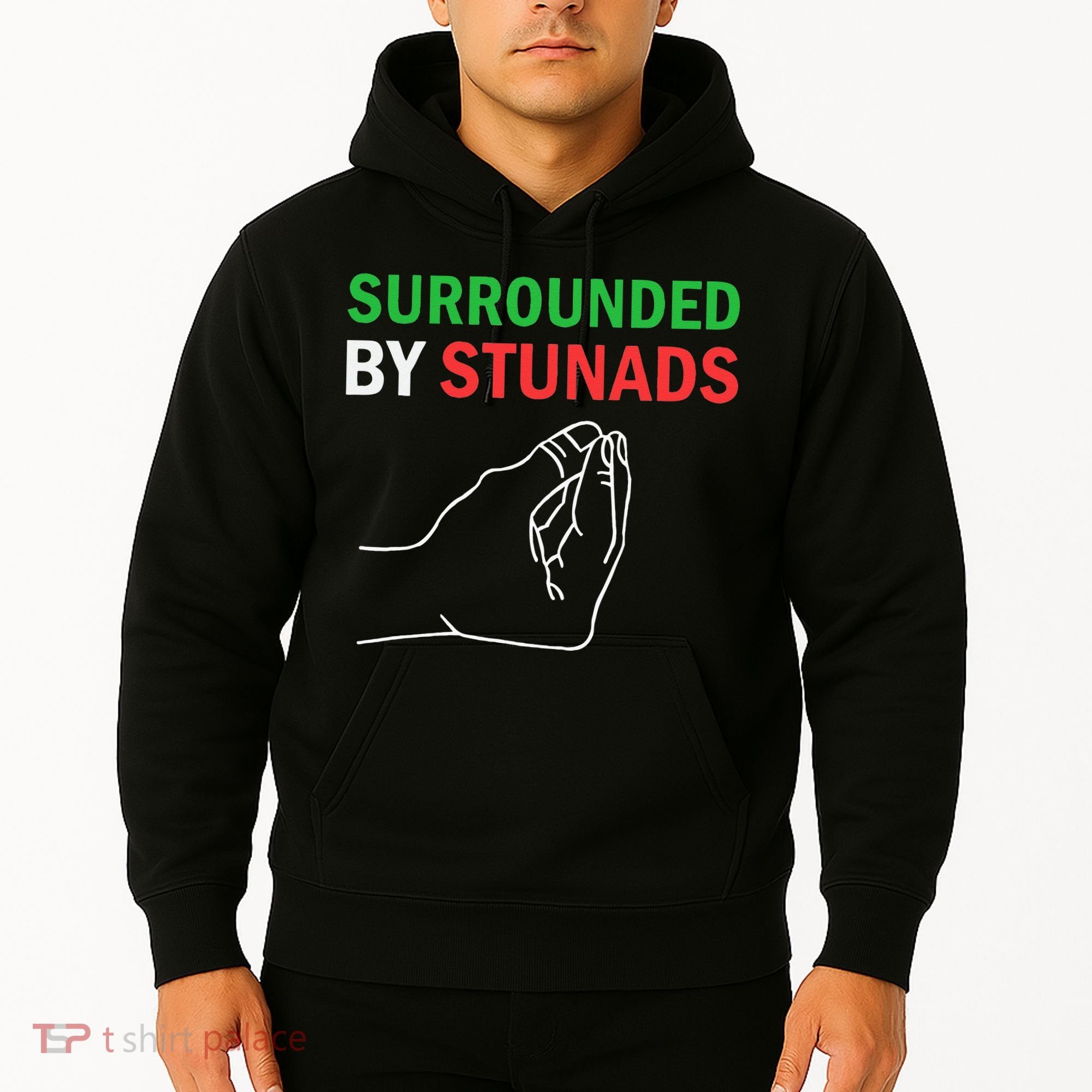 Surrounded By Stunads Funny Italian Sayings Hoodie