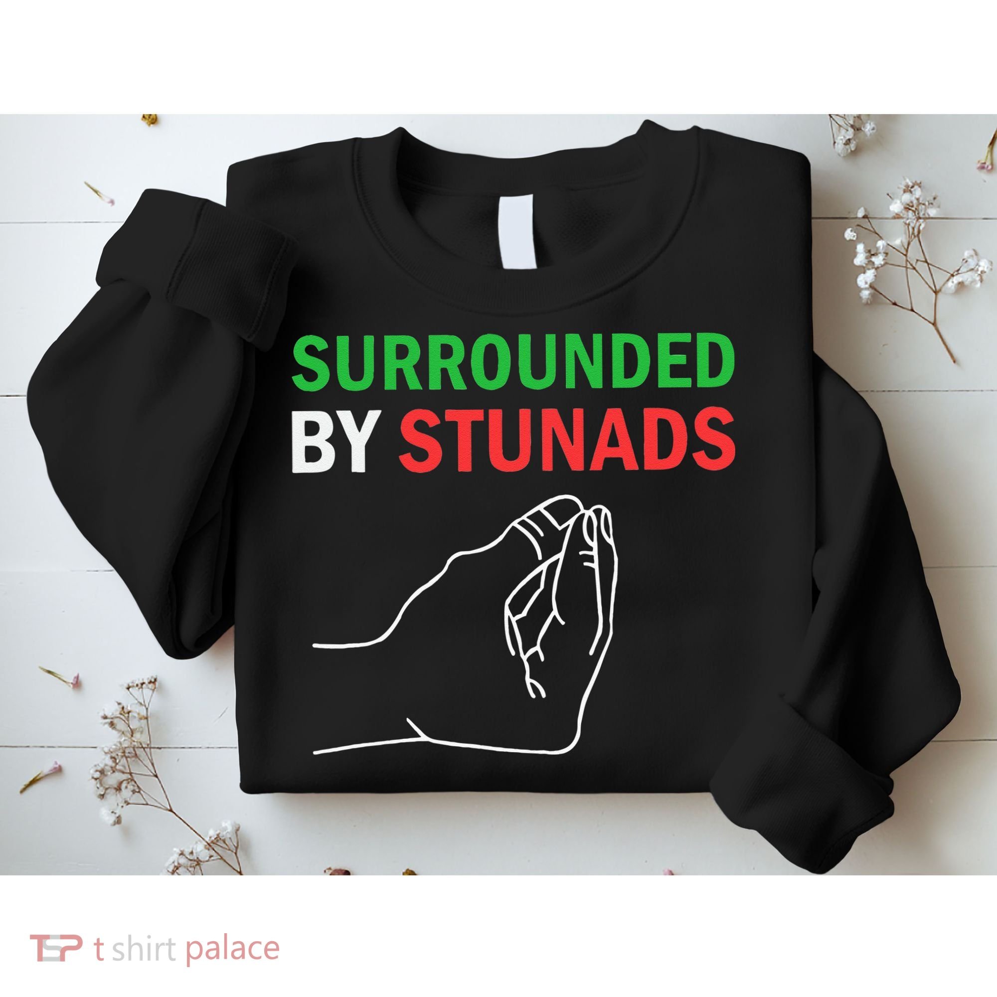 Surrounded By Stunads Funny Italian Sayings Sweatshirt