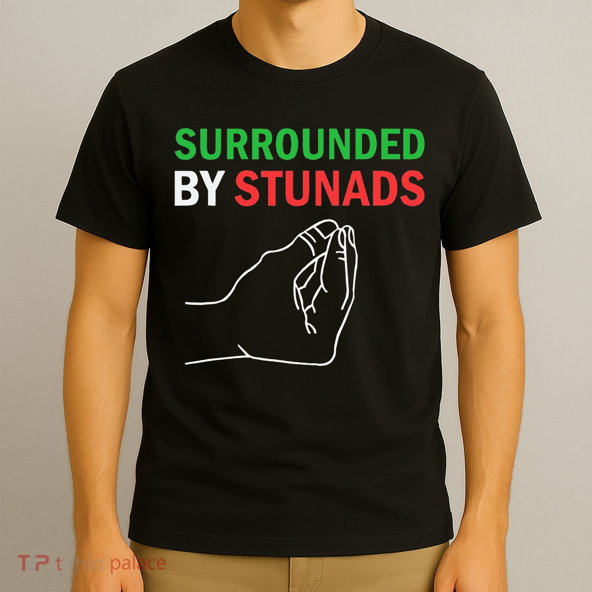Surrounded By Stunads Funny Italian Sayings T-Shirt